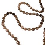 Beaded Faux Pearl Necklace One Strand Pull Over Jewelry or Craft Beads u Brown Photo 3