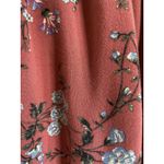 Xhilaration Womens Skirt Sz S Long Floral Shorts Button Front Dark Rose Pink Photo 3