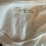 We The Free Free People  Anytime Tank Top Peplum Ivory/ Off-White Small Photo 7