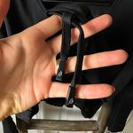 Womens P'tula Black Long Sleeve Workout Crop Top Mesh Back Size Medium Photo 5