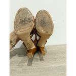 Gucci  Leather Sigourney Studded Gladiator Platform Sandals Brown Women's 39/8.5 Photo 6