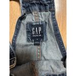 Gap Overalls Women Sz M Blue Denim Pockets Straight Leg Bib Adjustable Jean Photo 2