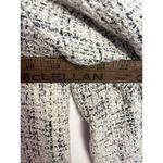 Eileen Fisher Jacket Womens Large Cream Black Single Button Tweed Trench Coat Photo 3