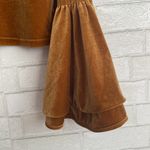 Torn By Ronny Kobo  Velvet Mustard Bell Sleeve Blouse Photo 2
