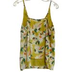 Banana Republic  Tropical‎ Feather Yellow tank Top SZ S Photo 10