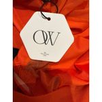 NWT OW Collection Swirl Blouse in OW Red Sz Small $145 Orange Photo 6
