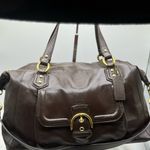 Coach MAHOGANY CAMPBELL LEATHER BELLE CARRYALL/HANDBAG Comes with COA Photo 7