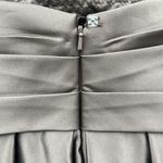 Bill Levkoff  Sz 20 Brown Satin Cocktail Dress Fit & Flare Big Bow Detail Pockets Photo 8