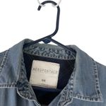 Aeropostale Women's Size Medium Denim Button Up Shacket Button Up Photo 3