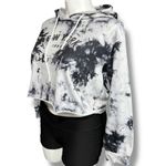 SheIn Womens Crop Top Hoodie Hooded Sweatshirt Pullover New York Tie Dye Large Photo 5