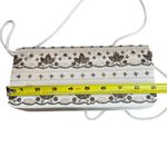 La Regale Vintage Beaded Satin Evening Bag Cream Brown Artsy Fairycore Ethereal Photo 8