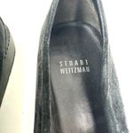 Stuart Weitzman Size 10 Flats Black Suede Loafers Stitched Buckle Slip On Casual Photo 5