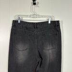 Twelve By Twelve Twelve by On Twelfth Black Denim Straight Leg Button Fly Crossover Waist Jeans Photo 5