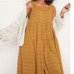 Old Navy  Yellow Bohemian Sleeveless Sundress Layered Midi Dress Size M Photo 5