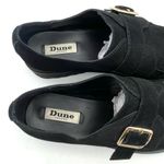 Dune London Black Suede Kiltie Flipped Lug Sole Monk Strap Loafers Womens Size 8 Photo 12