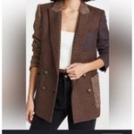 Veronica Beard FAUSTINE Patchwork Dickey Houndstooth Jacket Sz 2 $650 Photo 2