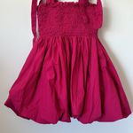 Love Shack Fancy Amada Tie-Shoulder Bubble Dress in Pink Size: XS Photo 5