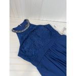Alex Evenings NWT  Bridesmaid Dress Navy Blue Jeweled Embroidered Size 16 Photo 8
