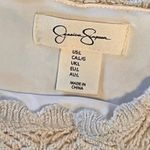 Jessica Simpson Sleeveless Cream Crochet Dress. Lined. Size Large Photo 2