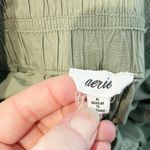 Aerie  High Rise Wide Leg Baggy Cargo Pants Green XL Photo 2