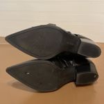 Nine West  ankle Boots leather motorcycle black NWCarrillo shoe zip boot Sz 8M Photo 5