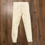 MOUSSY Vintage Skinny White Denim Distressed Ankle Jeans size 24 Photo 1
