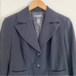 Bisou Bisou  blazer size 8 bell sleeve button front cropped career office black Photo 1