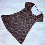 Torrid  Black Ditsy Floral Ponte Mini Fluted short sleeve t shirt dress 0 / 12 Photo 0