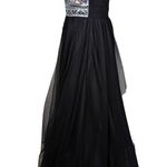 Blondie Nites by Stacy Sklar Strapless Embellished Formal Gown Black Size 11 Photo 1