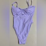 Wild Fable  Women's High Leg Extra Cheeky Purple One Piece Swimsuit - Small - NWT Photo 2
