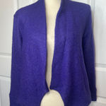 Antoine et‎ Lili Confectionné en France Purple Mohair Wool Open Cardigan SIze 14 Photo 0