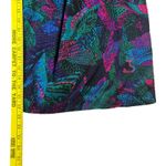 Vintage Quilted Jacket Skirt Set Abstract Print 80s 90s Colorful Retro Black Photo 10