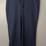 Athleta Womens Size 8 Black Wide Leg Drawstring Travel Lounge Pants Photo 0