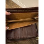 Patricia Nash Hand Tooled Leather Floral Wallet Wristlet Clutch Brown Zip Around Photo 6