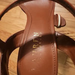 Ralph Lauren Lauren  Nyla Ankle Strap Heeled Sandals Brown White Size  5.5‎ Photo 1