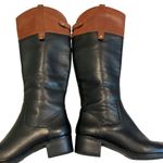 Franco Sarto Clove2 Two Tone Leather Riding Boots, Sz 6.5 Photo 6