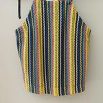 Madewell Tie-Shoulder Tank Top in Rainbow Crochet Sz Small Photo 2