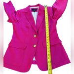 J.Crew  Rhodes Wool Twill Blazer Fuchsia Pink Womens 8 Preppy Academia Classic Photo 9