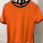 Nike Dri-FIT UV Women's Large Standard Fit T-shirt Short-Sleeve Top Orange Black Photo 0