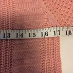 LOVE BY CHELSEY PINK CABLE KNIT SWEATER LIGHT WEIGHT LONG SLEEVE COTTON ACRYLIC Size L Photo 8