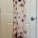 NEW Reborn women’s multicolor paisley maxi adjustable strap stretch dress large White Photo 0