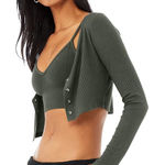 Alo Yoga  Cropped Whisper Cardigan Size small Photo 0
