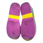 Blue Platform Foam Sandals Size 7 Rainbow Soles Wedges Slip On Summer Party Blue Photo 7