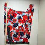 Westport Woman Floral Polka Dot Midi Skirt Size 2X Tie Waist Bloomcore Stretch Photo 7