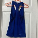 Nike Women’s Size Medium Blue Dri-Fit Racerback Tank Top Photo 3
