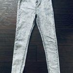 Classic Fashion Vintage 80s Grey Acid Washed High Rise Jeggings/Leggings Size L Size M Photo 0