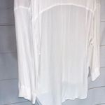Aritzia Babaton viscose button up blouse shirt stretchy gauzy Photo 6