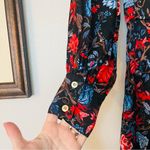 NWT Chloe Kristyn Fallon Black/Red/Blue Floral Dress Size Small Photo 12