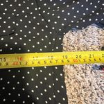 Zara Basic Polka Dot Blouse Long Sleeve Button Down Shirt Small Black Photo 3