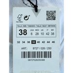 ZARA  Wide Leg Jeans Hi-Rise Cropped White‎ Denim Size 6 Photo 2